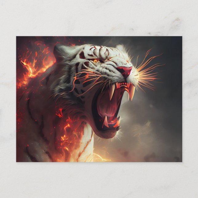 Cartes Postales  White Tiger (Anverso)