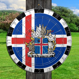 Cartón de Islandia, tablero de juegos, bandera isl
