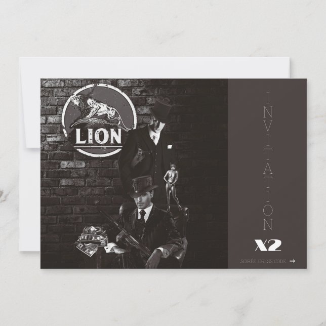 CARTÓN INVITACIÓN ORIGIN X2 DRESS CIFRA (Anverso)