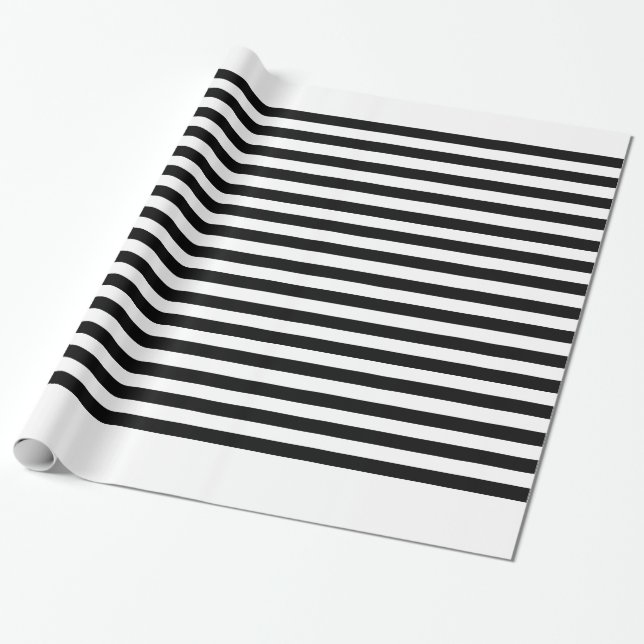 Cartón - Papel de envolvimiento negro/blanco (Desenrollado)