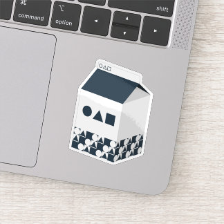 Cartón pegatina De Leche - Círculo, Triángulo Y Cu