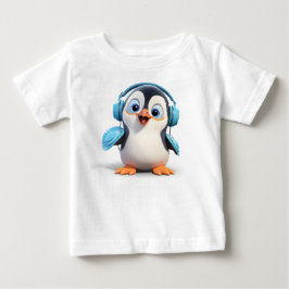 Cartoon Penguin Toddler Fine Jersey T-shirt