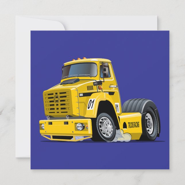 Cartoon Racing truck (Anverso)