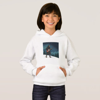 Cartoon Rocker Dog Under the Stars