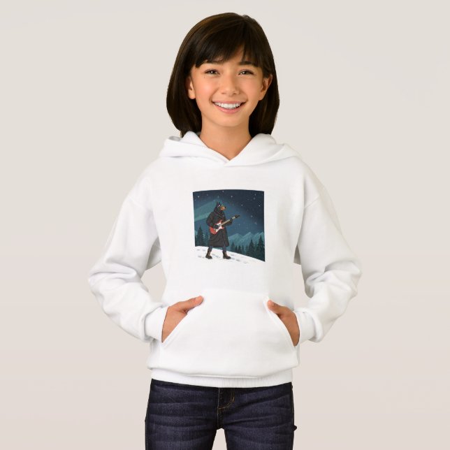 Cartoon Rocker Dog Under the Stars (Anverso completo)