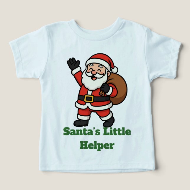 Cartoon Santa Claus Waving Cheerfully (Diseño delantero )