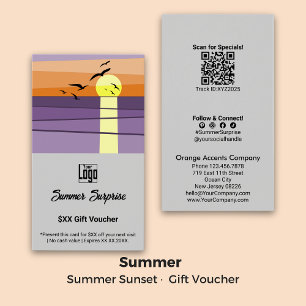 Cartucho de regalo con formato de retrato de veran