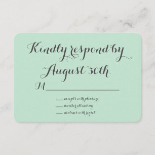 Cartucho floral RSVP (menta)
