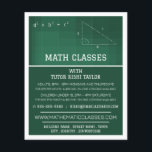 Cartucho matemático, publicidad de clases matemáti<br><div class="desc">Cartel Mathemico,  Clases De Matemáticas,  Volantes De Publicidad Por La Tienda De Tarjetas De Negocios.</div>