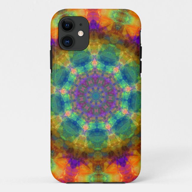 Cas para iPhone con Funda arcoiris y mate Kaleidos (Reverso)
