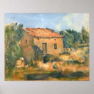 Casa abandonada cerca de Aix Paul Cezanne Póster
