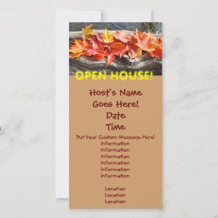 ¡CASA ABIERTA! Tarjetas de Invitación para Eventos