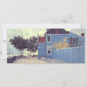 Casa azul en Zaandam de Claude Monet
