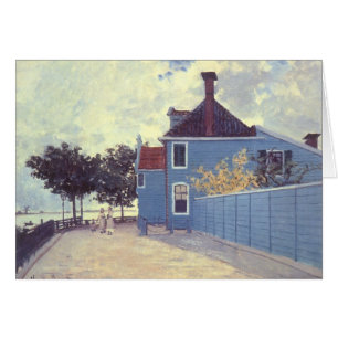 Casa azul en Zaandam de Claude Monet