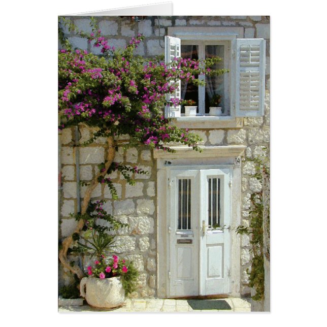 Casa blanca de la puerta (Frente)