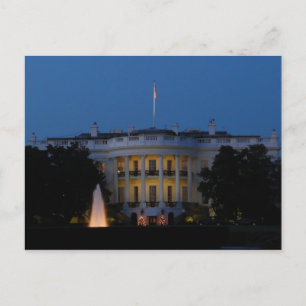 Casa Blanca de Navidad por la Noche en Washington 