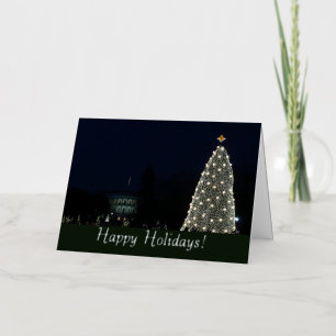 Casa Blanca y árbol de Navidad nacional vacaciones
