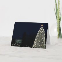 Casa Blanca y árbol de Navidad nacional vacaciones
