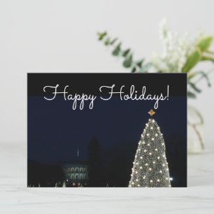 Casa Blanca y árbol de Navidad nacional vacaciones