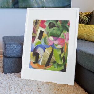 Casa con Árboles por Franz Marc, Arte Antiguo