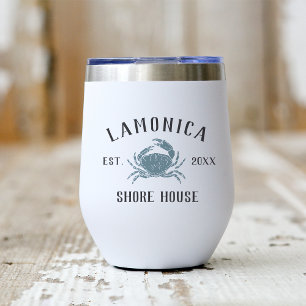 Casa costera personalizada Rustic Blue Crab