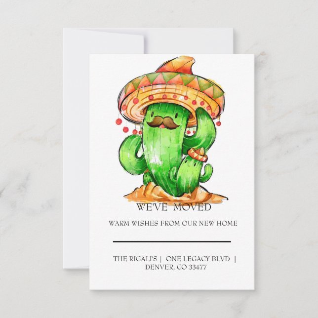 casa de Cactus linda en movimiento (Anverso)