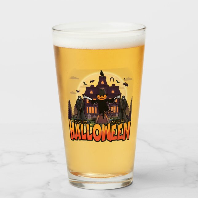 Casa de calabaza asustada, Halloween (Anverso (lleno))