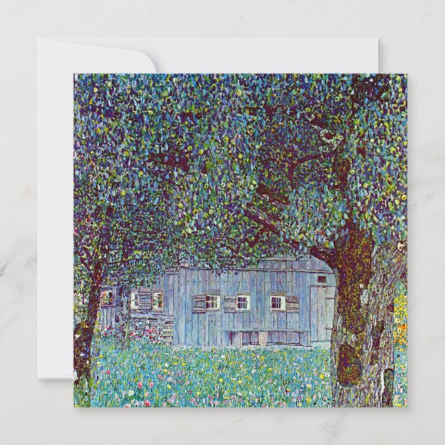 Casa de campo en la Alta Austria, por Gustav Klimt (Anverso)