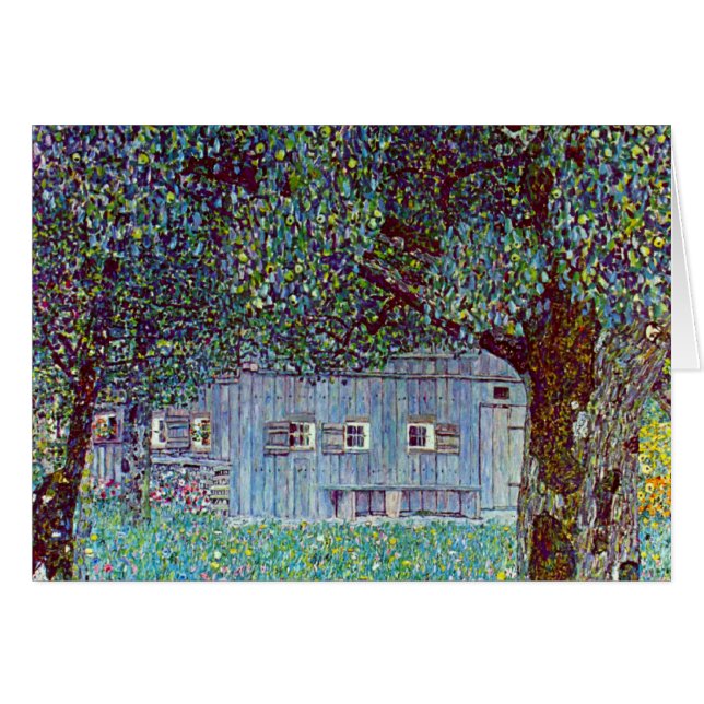 Casa de campo en la Alta Austria, por Gustav Klimt (Anverso (Horizontal))
