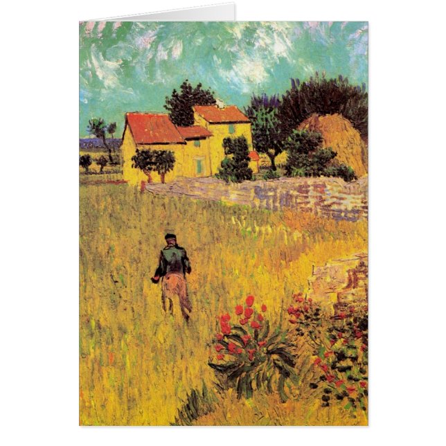 Casa de campo en Provenza por Vincent van Gogh (Frente)