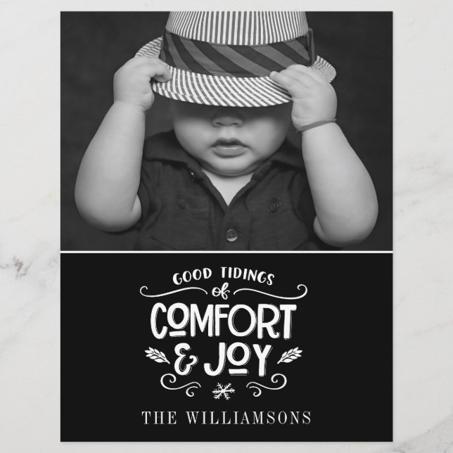 Casa de campo moderna | Tarjeta de Navidades de pr (Anverso)