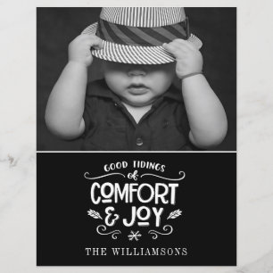 Casa de campo moderna   Tarjeta de Navidades de pr