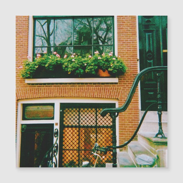 Casa de canal en Ámsterdam (Anverso)