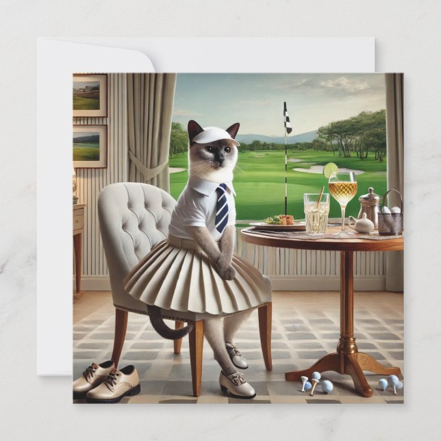 Casa de club de golf para amantes del gato (Anverso)