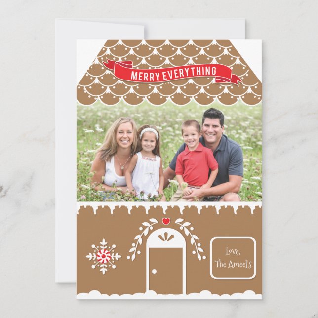 Casa de Gingerbread | 4 Etiqueta de tarjeta de Nav (Anverso)