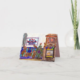 Casa de Koalas para las tarjetas de vacaciones