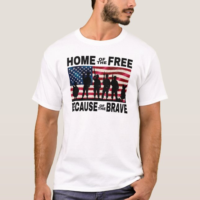 Casa de la camiseta de los soldados de bandera lib (Anverso)
