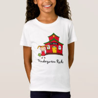 Casa de la escuela con la camisa del chica