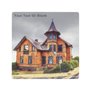 Casa de ladrillo rojo, impresión Metalizado Bielef