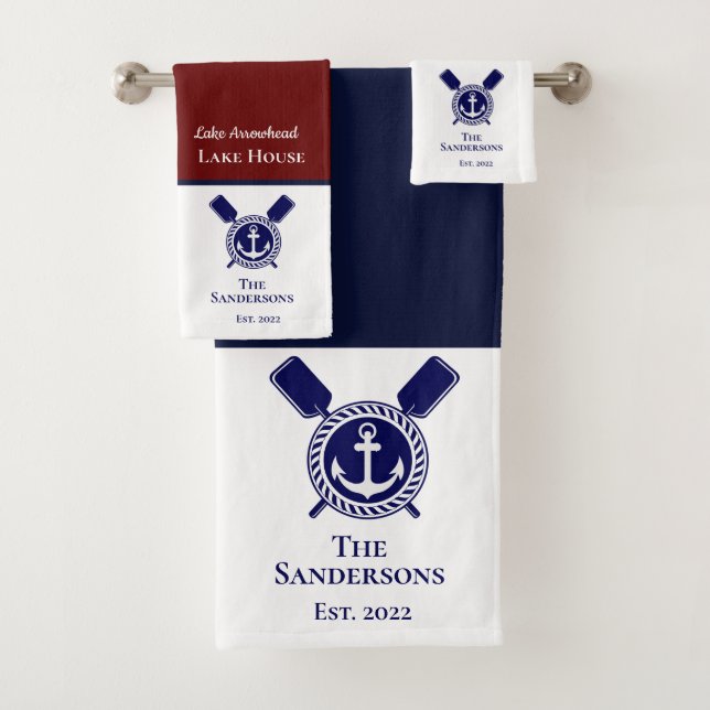 Casa de lago Monograma Azul de la Marina Moderna N (In situ)