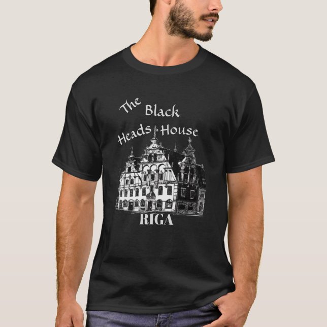 Casa de los BlackHeads Unisex camiseta dibujada a  (Anverso)