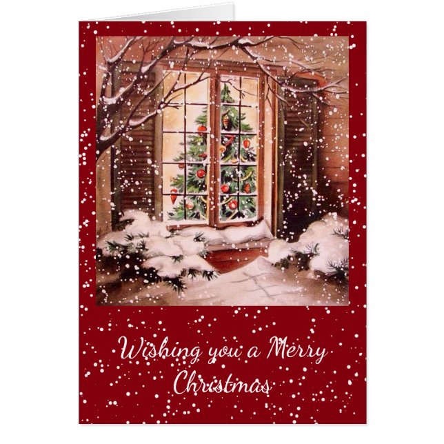 Casa de Navidad Vintage Merry (Frente)