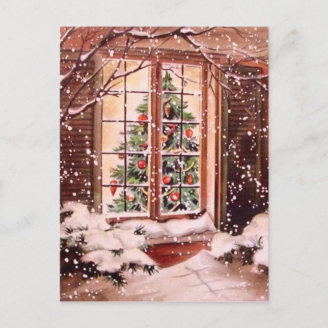 Casa de Navidad Vintage Merry (Anverso)