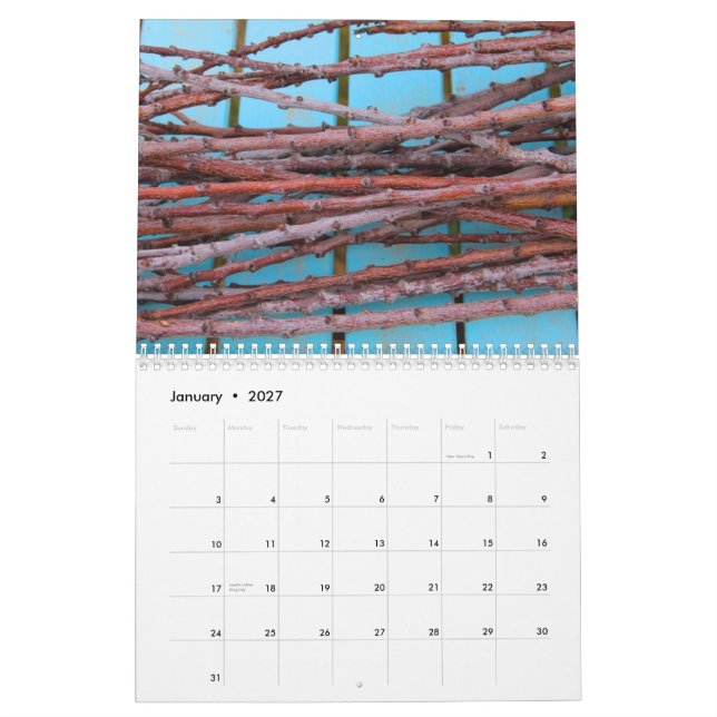Casa de pájaros y calendario de bares (Jan 2027)
