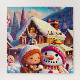 Casa de pan de jengibre de Navidad Rompecabezas de