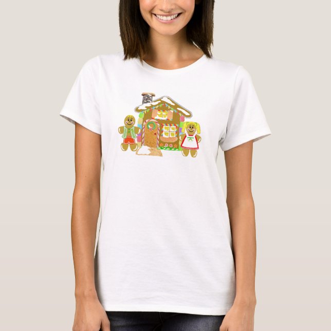 Casa de pan de jengibre - para mujer y camiseta de (Anverso)