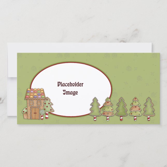 Casa de pan de jengibre y árboles (Anverso)