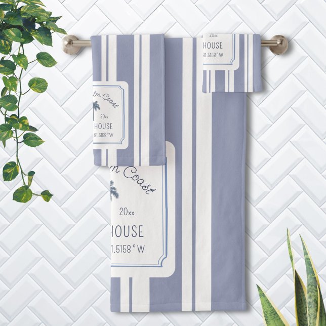 Casa de playa de las franjas azules de la granja c (In situ)