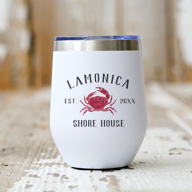Casa de Playa Personalizada Rustic Red Crab (Subido por el creador)