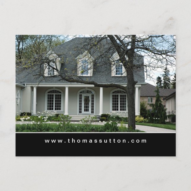 Casa de postales inmobiliarias / hogar (Anverso)